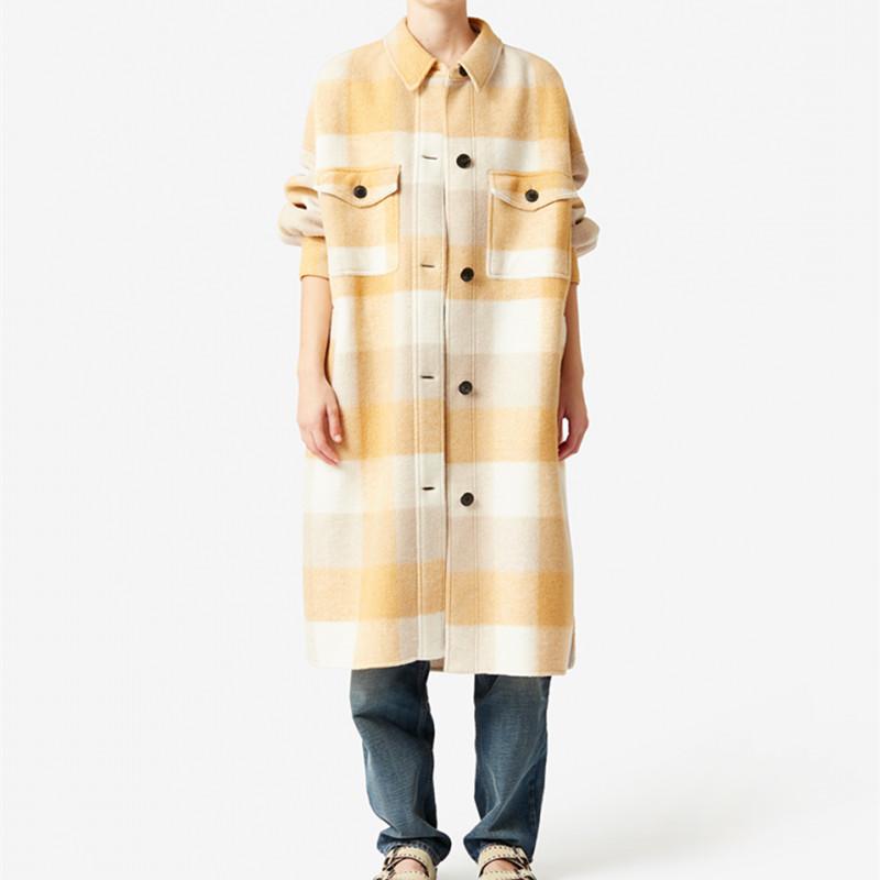 Women's Wool & Blends Women Single Breasted Coat 2022 Spring Turn-Down Collar Long Sleeve Back Logo Embroidery Silhouette Female Plaid Jacke, Short yellow
Women's Wool & Blends Women Single Breasted Coat 2022 Spring Turn-Down Collar Long Sleeve Back Logo Embroidery Silhouette Female Plaid Jacke, Short yellow