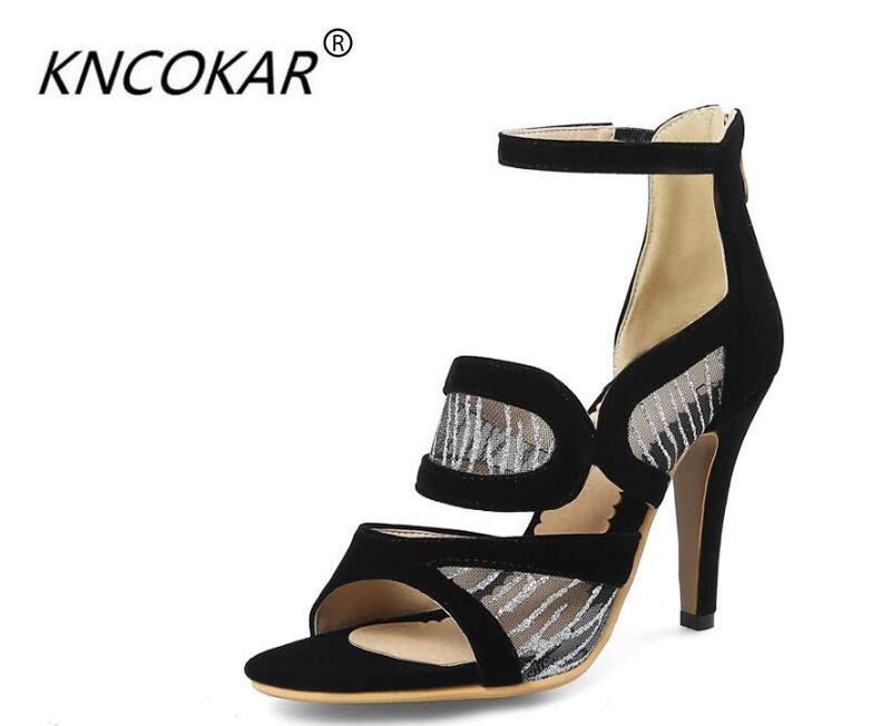 Fashionable And Romantic Style Sandal Women's High Heel Net Yarn Patchwork Flannelette Shoes Sandals, Black
Fashionable And Romantic Style Sandal Women's High Heel Net Yarn Patchwork Flannelette Shoes Sandals, Black