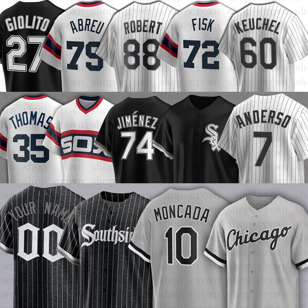 Chicago Southside White Sox Baseball Jerseys Tim Anderson Luis Robert Frank Thomas Jose Abreu Yoan Moncada Eloy Jimenez STILL TIPPIN Giolito Ryan Burr, Blue;black
Chicago Southside White Sox Baseball Jerseys Tim Anderson Luis Robert Frank Thomas Jose Abreu Yoan Moncada Eloy Jimenez STILL TIPPIN Giolito Ryan Burr, Blue;black