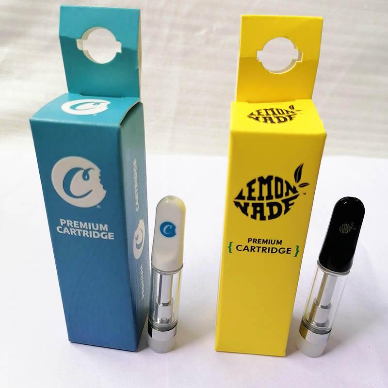 Cookies Lemonade Premium Vape Cartridge Boxes 0.8ml 1ml Ceramic Coil 510 Thread Cartridges with Hook Packaging Box PVC Tube Random Flavor Sticker
Cookies Lemonade Premium Vape Cartridge Boxes 0.8ml 1ml Ceramic Coil 510 Thread Cartridges with Hook Packaging Box PVC Tube Random Flavor Sticker