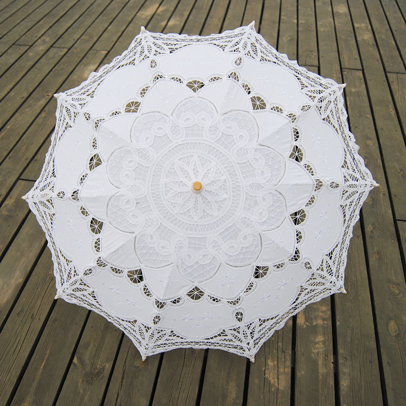 Solid Color Party Lace Umbrella Parasols Sun Cotton Embroidery Bridal Wedding Umbrellas white colors available DH8768, As picture
Solid Color Party Lace Umbrella Parasols Sun Cotton Embroidery Bridal Wedding Umbrellas white colors available DH8768, As picture