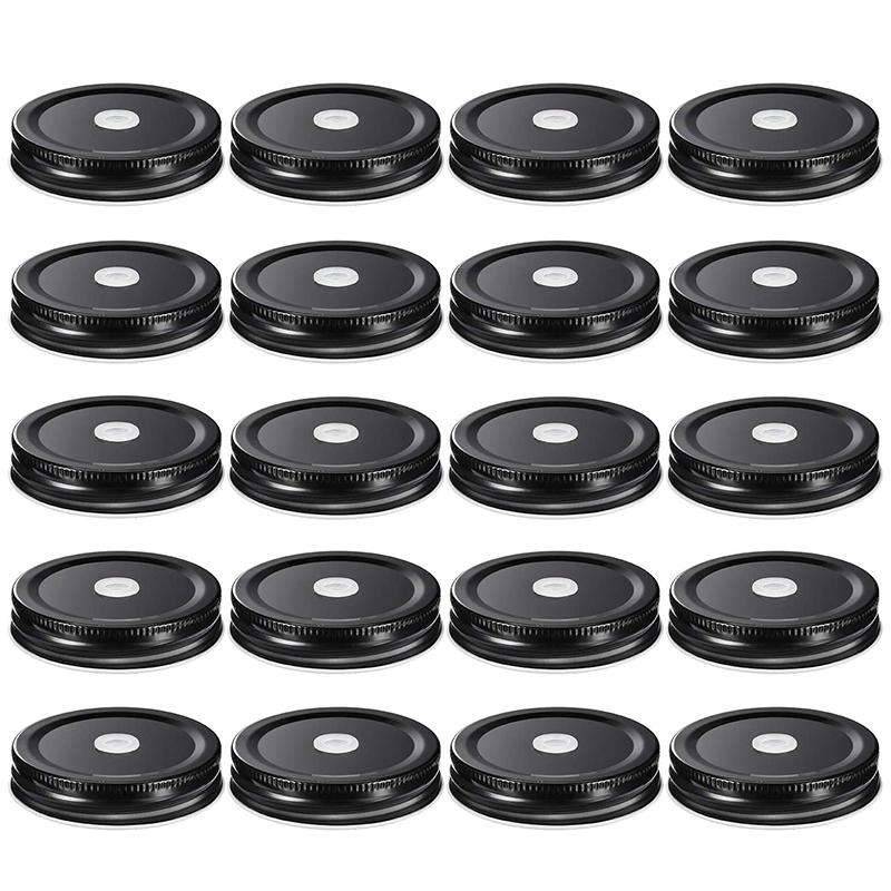 Kitchen Storage & Organization 20 Pieces Metal Regular Mouth Mason Jar Lids With Straw Hole Compatible (Black, 2.8 Inch)
Kitchen Storage & Organization 20 Pieces Metal Regular Mouth Mason Jar Lids With Straw Hole Compatible (Black, 2.8 Inch)
