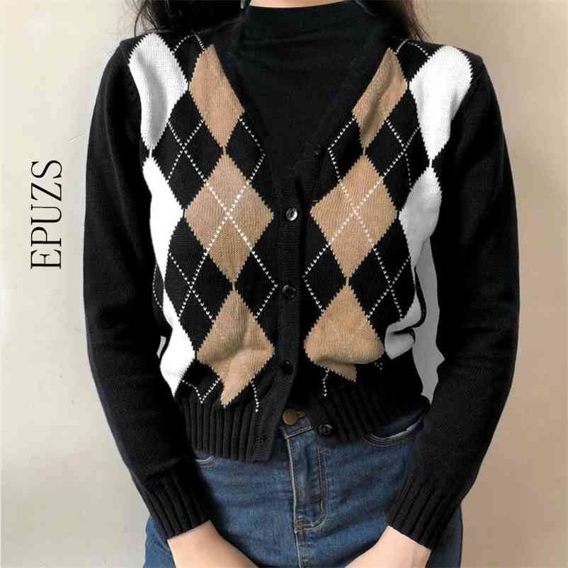 spring women plaid Cardigan sweater vinttage sweet Korean long sleeve knitted casual 210521, Sky blue
spring women plaid Cardigan sweater vinttage sweet Korean long sleeve knitted casual 210521, Sky blue
