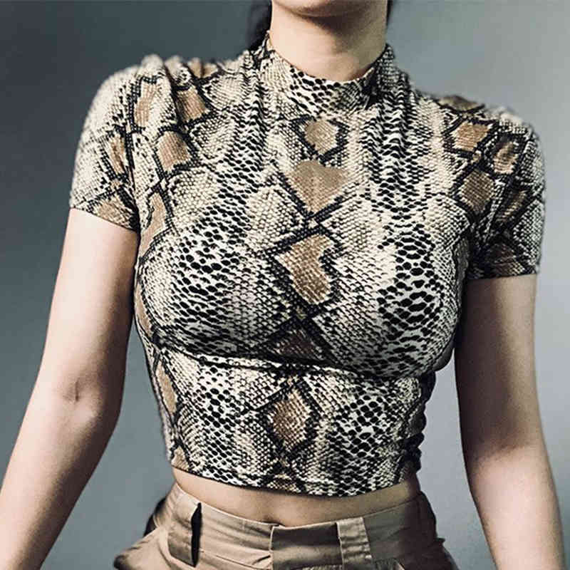 Sexy Crop Top Women Snake Print Tank Top Slim Primer High Collar Vest Harajuku Crop Tank Top T Shirt Femme Girls Camis Tops 210518, Brown
Sexy Crop Top Women Snake Print Tank Top Slim Primer High Collar Vest Harajuku Crop Tank Top T Shirt Femme Girls Camis Tops 210518, Brown