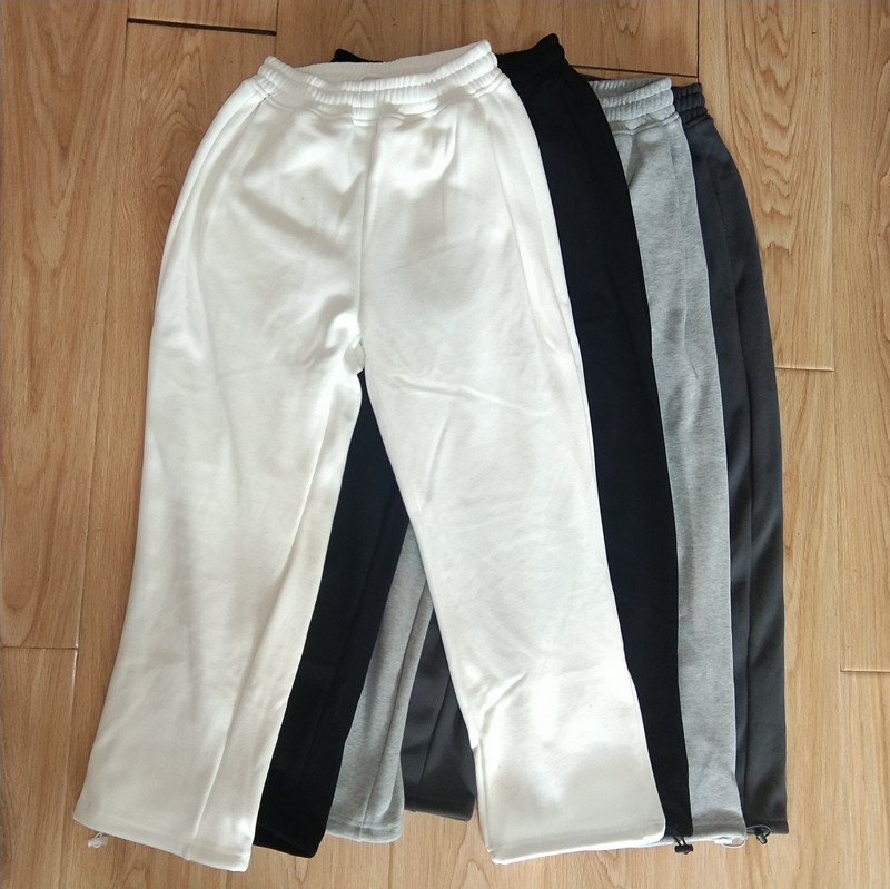 Nomikuma Causal Winter Fleece Sweatpants New Lace Up Stretch High Waist Long Trousers Women Autumn Drawstring Pants 6D568 210427