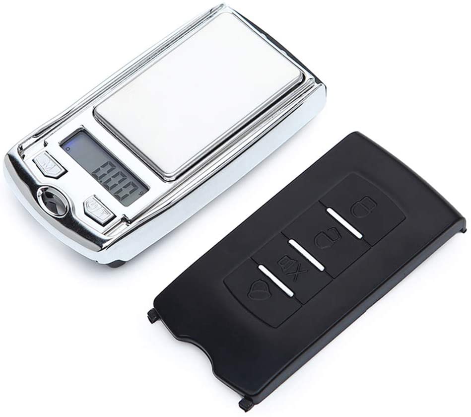 100g/0.01g Mini Precision Gram Scale with Ring Keychain Portable Multi-function Car Key Shape Electronic for Food Diamond Jewelry, Black
100g/0.01g Mini Precision Gram Scale with Ring Keychain Portable Multi-function Car Key Shape Electronic for Food Diamond Jewelry, Black