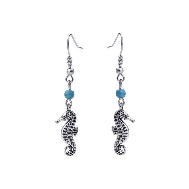 women's hippocampus Tibetan silver Turquoise Charm earrings GSTQE022 fashion gift national style women DIY earring
women's hippocampus Tibetan silver Turquoise Charm earrings GSTQE022 fashion gift national style women DIY earring