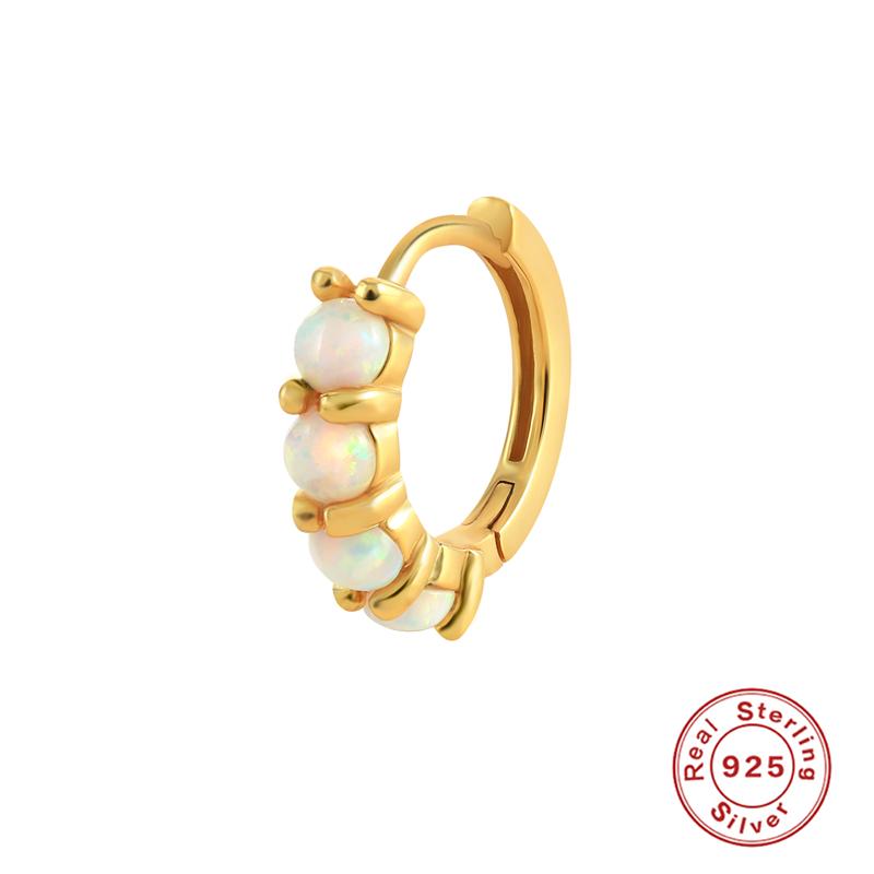 Dangle & Chandelier BOAKO 1pcs 925 Sterling Silver Piercing Hoop Earring For Women Gold Opal Earrings Jewelry Korean Bijoux Femme Gifts
Dangle & Chandelier BOAKO 1pcs 925 Sterling Silver Piercing Hoop Earring For Women Gold Opal Earrings Jewelry Korean Bijoux Femme Gifts