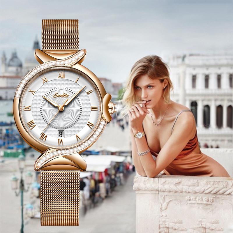 Wristwatches SUNKTA 2021 Rose Gold Watch Women Sport Fashion Ladies Watches Gift Clocks Wrist For Montre Femme, All black
Wristwatches SUNKTA 2021 Rose Gold Watch Women Sport Fashion Ladies Watches Gift Clocks Wrist For Montre Femme, All black