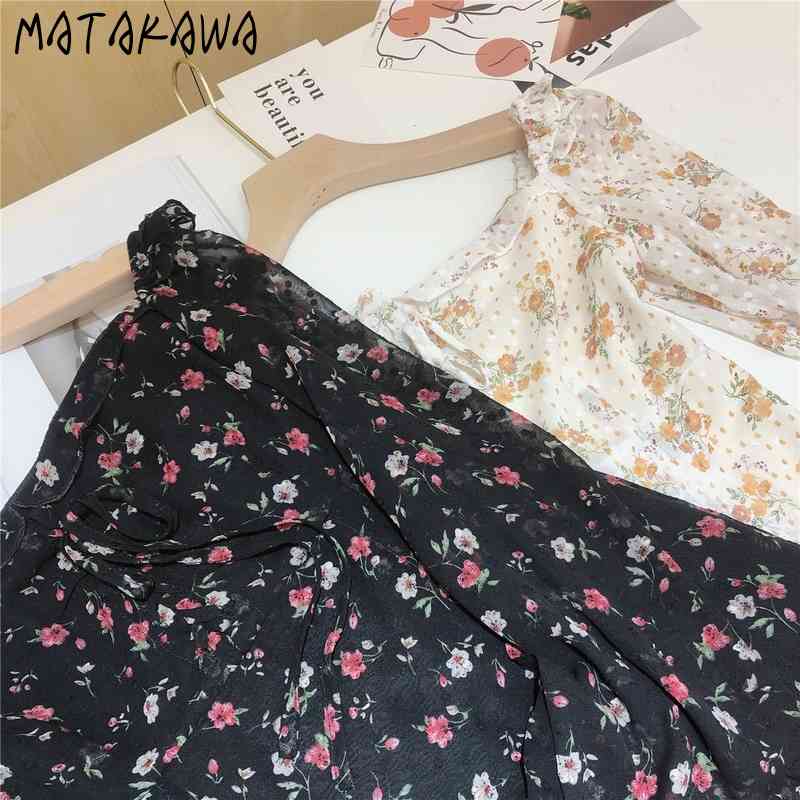 MATAKAWA Long-sleeved Slim-fitting Bodycon Dress Romantic Summer Robe Drawstring Ruffled Dresses Square Neck Floral Vestidos 210513