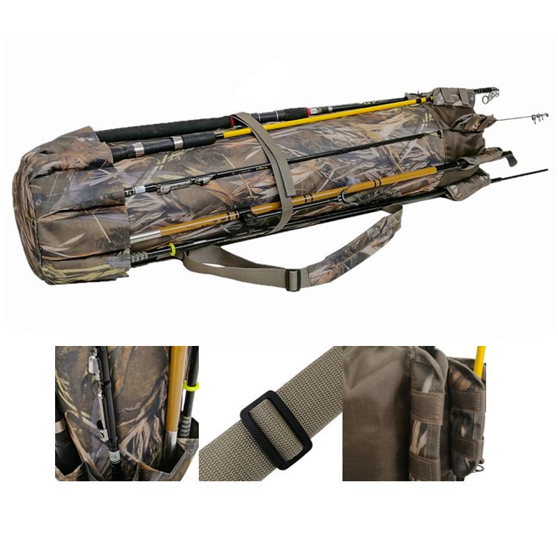 Fishing Accessories Multifunction Rod Storage Bag Gear Hand Carrying Shoulder239V