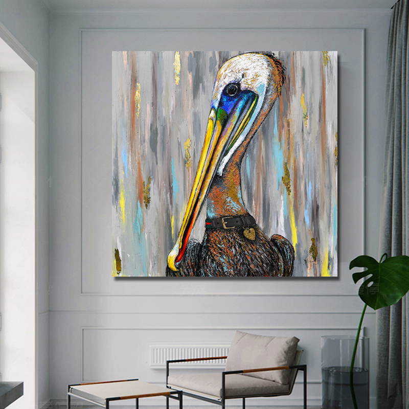 Oil Painting Bird On Canvas Animal And Prints Canvas Pictures Wall Art For Living Room Medern Home Decoration