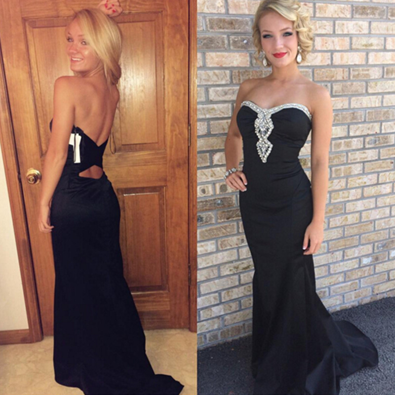 Sexy Mermaid Prom Dresses Long Strapless Satin Evening Wear Crytal Special Occasion Women Formal Gowns Robes Party Cheapp, White
Sexy Mermaid Prom Dresses Long Strapless Satin Evening Wear Crytal Special Occasion Women Formal Gowns Robes Party Cheapp, White