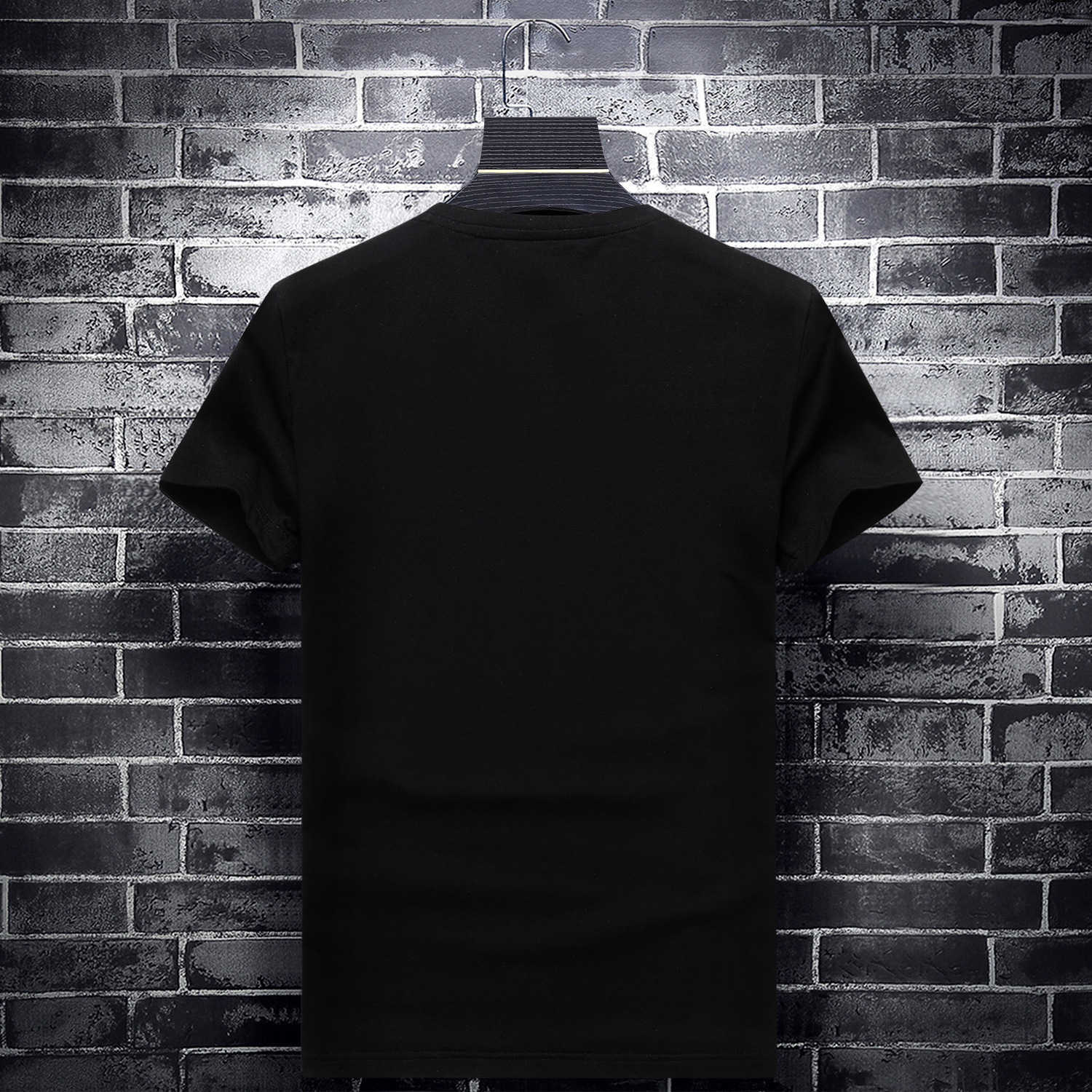 Fashion Colorful s Mens T Shirts Slim Short Sleeve O Neck Streetwear Modal Cotton Tee Camisetas De Verano Hombre 210629