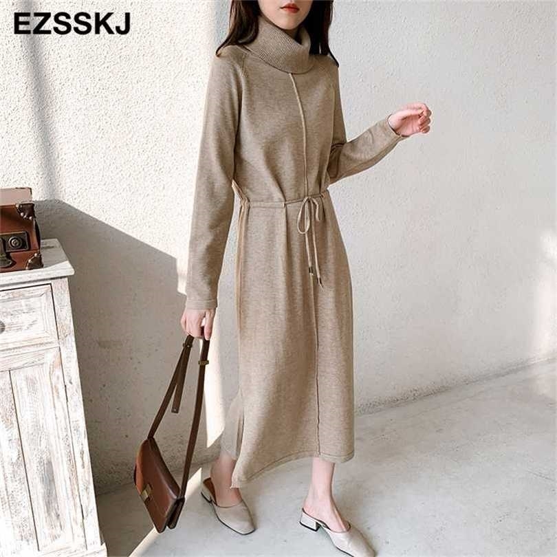 autumn winter Women turtleneck loose long Sweater dress robe Knitted Sweaters Drawstring Female oversize maxi 211109, Gray
autumn winter Women turtleneck loose long Sweater dress robe Knitted Sweaters Drawstring Female oversize maxi 211109, Gray