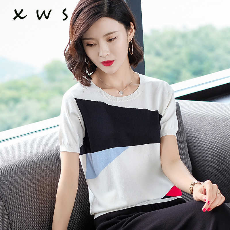 summer Contrast Color Women Sweater Casual short Sleeve thin Pullovers Women O-Neck Knitted Tops Women Jumper Femme Soft 210604, Camel hair
summer Contrast Color Women Sweater Casual short Sleeve thin Pullovers Women O-Neck Knitted Tops Women Jumper Femme Soft 210604, Camel hair