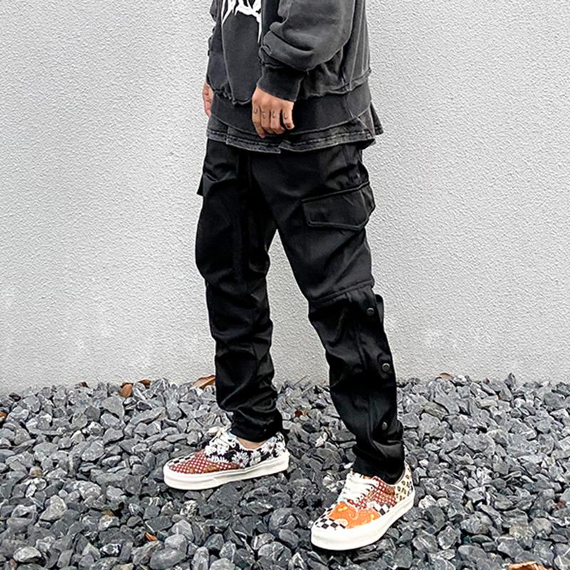 Men's Pants Streetwear Fashion Side Button Casual Trousers Mens Oversize Elastic Loose Pockets Cargo Hip Hop Baggy Jogger Track, Black
Men's Pants Streetwear Fashion Side Button Casual Trousers Mens Oversize Elastic Loose Pockets Cargo Hip Hop Baggy Jogger Track, Black