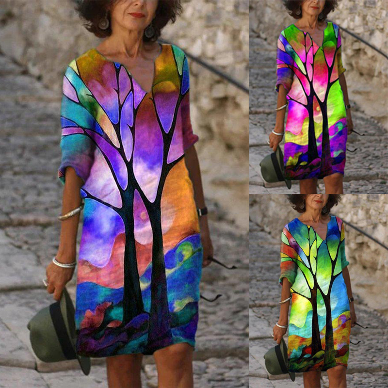 Womens Short Sleeve Bateau/boat Neck Shift Dresses Casual Abstract Print Dress Plus Size Loose Dress, Green
Womens Short Sleeve Bateau/boat Neck Shift Dresses Casual Abstract Print Dress Plus Size Loose Dress, Green