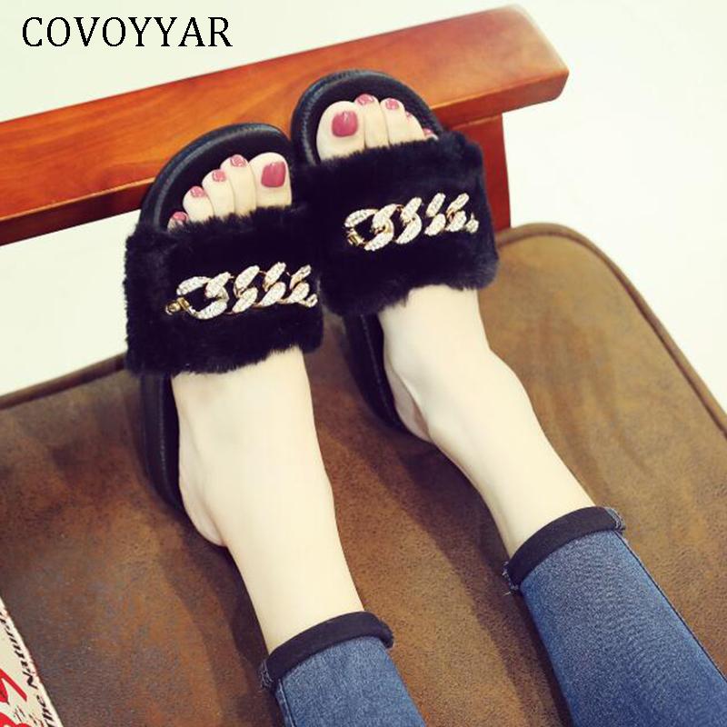 Autumn Winter Women Fur Slippers Platform Flat Shoes Outdoor Flurry Chain Woman Casual Slides WSL113, Black
Autumn Winter Women Fur Slippers Platform Flat Shoes Outdoor Flurry Chain Woman Casual Slides WSL113, Black