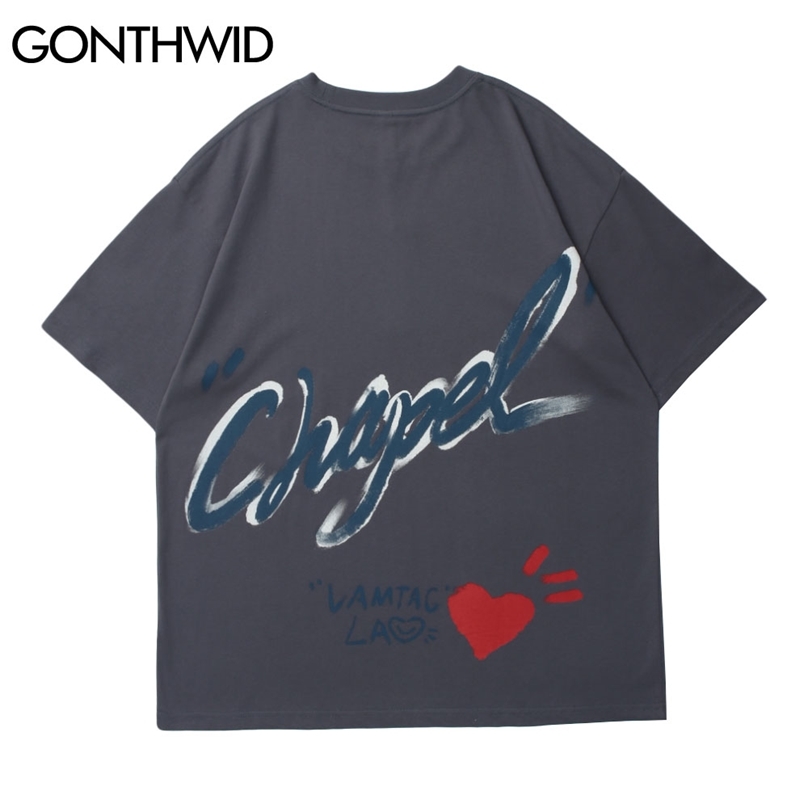 T-Shirts Men Streetwear Casual Graffiti Letter Heart Print Tshirts Cotton Loose Harajuku Hip Hop Short Sleeve Tees Tops 210602, White
T-Shirts Men Streetwear Casual Graffiti Letter Heart Print Tshirts Cotton Loose Harajuku Hip Hop Short Sleeve Tees Tops 210602, White