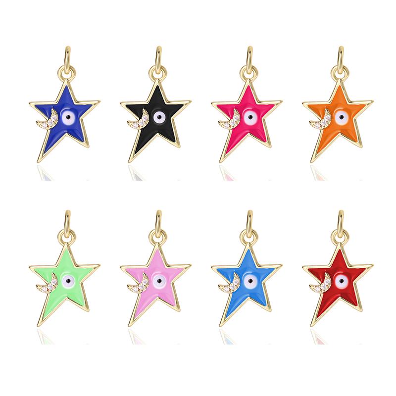 Charms Arrivals Rainbow Color Irregular Star Moon Eye Pendant DIY Bracelet Necklace Earring Accessories Wholesale, Bronze;silver
Charms Arrivals Rainbow Color Irregular Star Moon Eye Pendant DIY Bracelet Necklace Earring Accessories Wholesale, Bronze;silver
