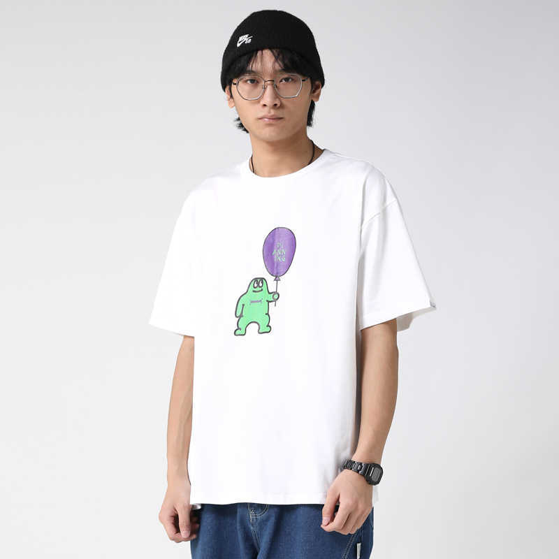 Men's Funny Tshirt Hip Hop Oversized Streetwear Summer Short Sleeve Printed Cotton Casual Tops Tee Men Clothing 210601