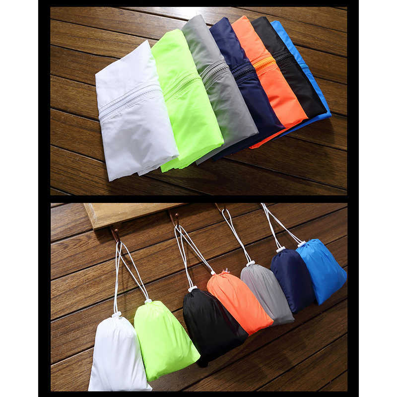 Men Waterproof Wind Breaker Coat Zipper Hoodie Jacket Quick Drying Sport Outwear A66 210819