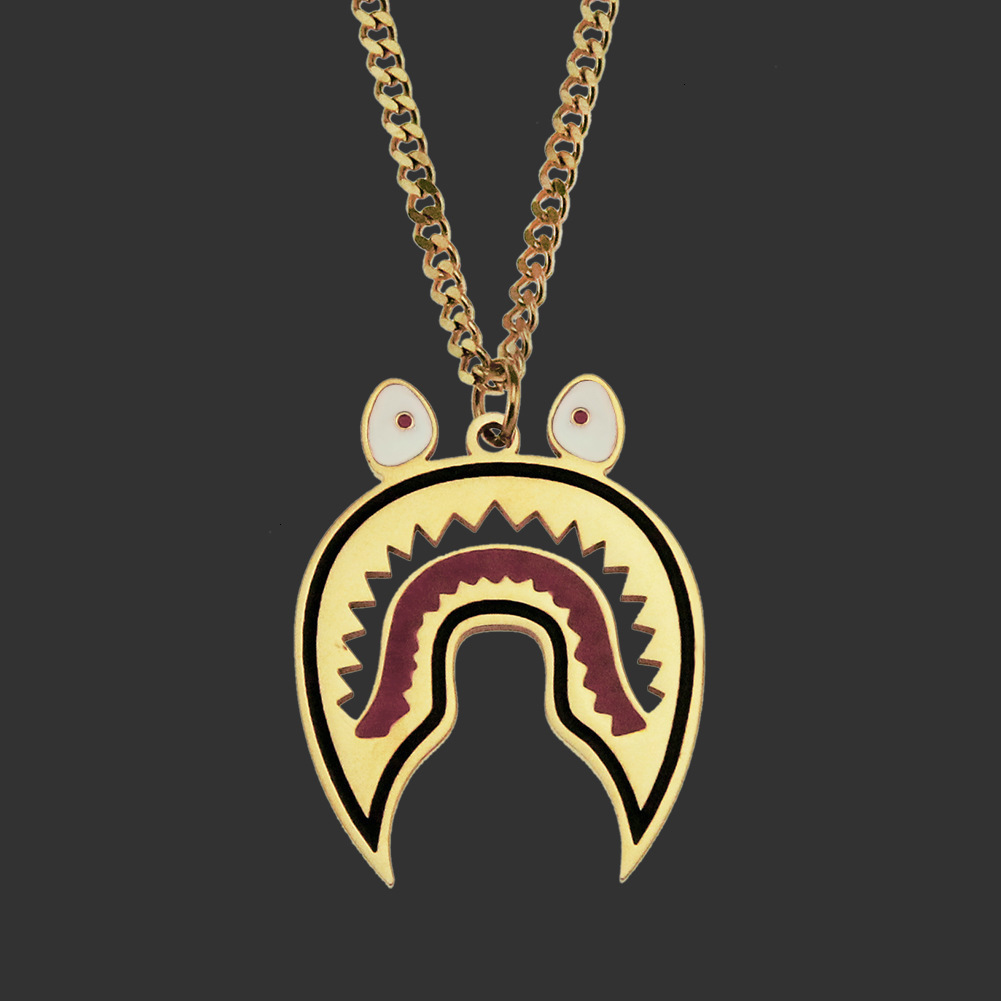 amulet neck pendants personalized hip hop pendant jewelry men's and women's fashion shark head necklace stainless steel creative a, Silver
amulet neck pendants personalized hip hop pendant jewelry men's and women's fashion shark head necklace stainless steel creative a, Silver