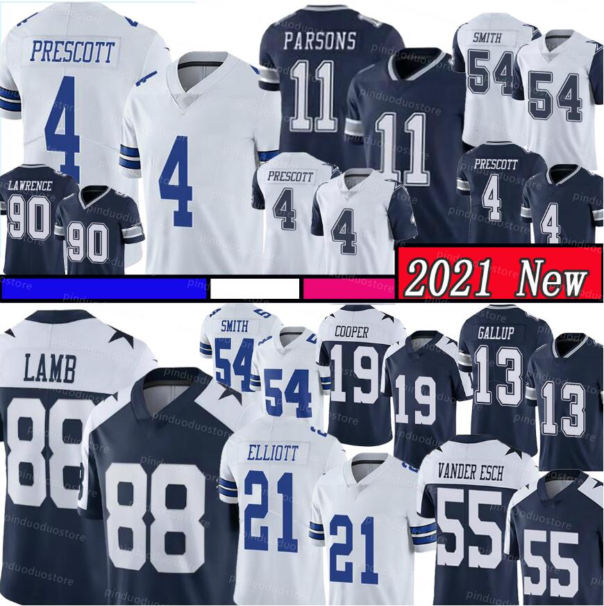 88 CeeDee Lamb 4 Dak Prescott 21 Ezekiel Elliott Football Jersey 11 Micah Parsons 55 Leighton Vander Esch DeMarcus Lawrence Amari Cooper Rog, Black;red
88 CeeDee Lamb 4 Dak Prescott 21 Ezekiel Elliott Football Jersey 11 Micah Parsons 55 Leighton Vander Esch DeMarcus Lawrence Amari Cooper Rog, Black;red