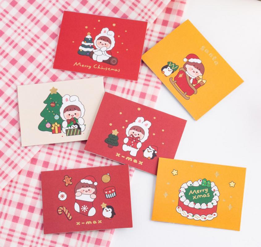 Greeting Cards Cute Creative Merry Christmas Cartoon Kids Mini Year Postcard Gift Card Xmas Party
Greeting Cards Cute Creative Merry Christmas Cartoon Kids Mini Year Postcard Gift Card Xmas Party