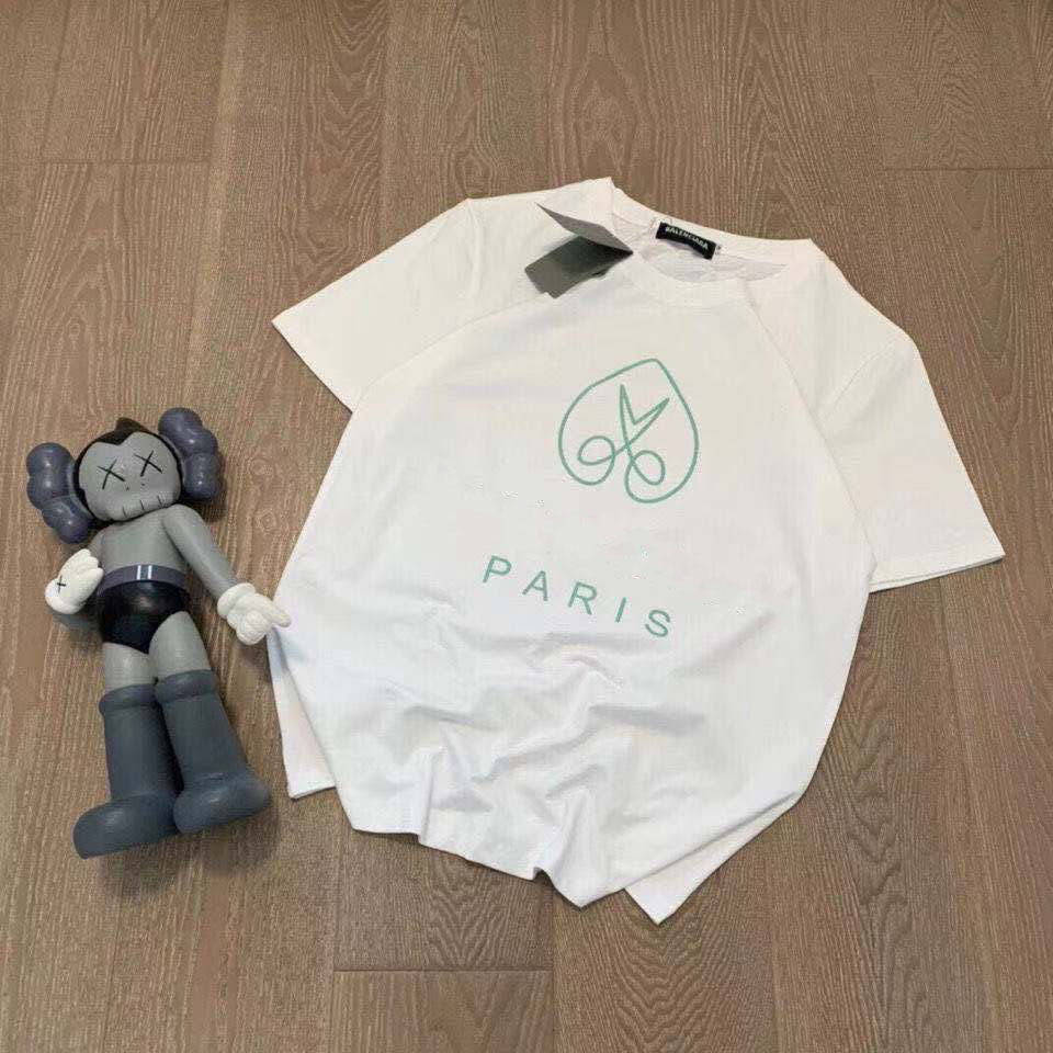 Paris scissors Tee pattern cotton short-sleeved loose casual T-shirt for men and women, comfortable breathable size S, White
Paris scissors Tee pattern cotton short-sleeved loose casual T-shirt for men and women, comfortable breathable size S, White