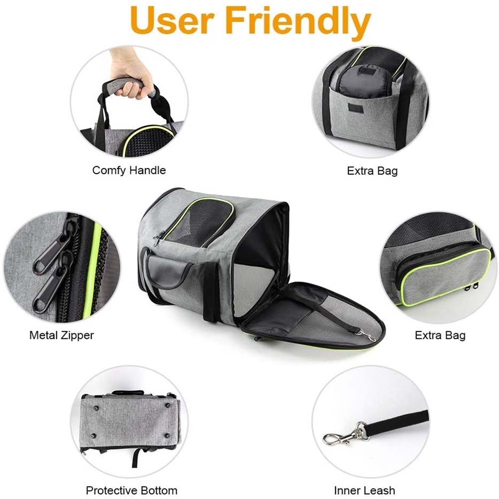 Cat Carrier Backpack Pet Outdoor Car Carrying Bag Breathable Mesh Foldable Hold Bag For Pet Dog Cats Travel Hiking Airline Bags