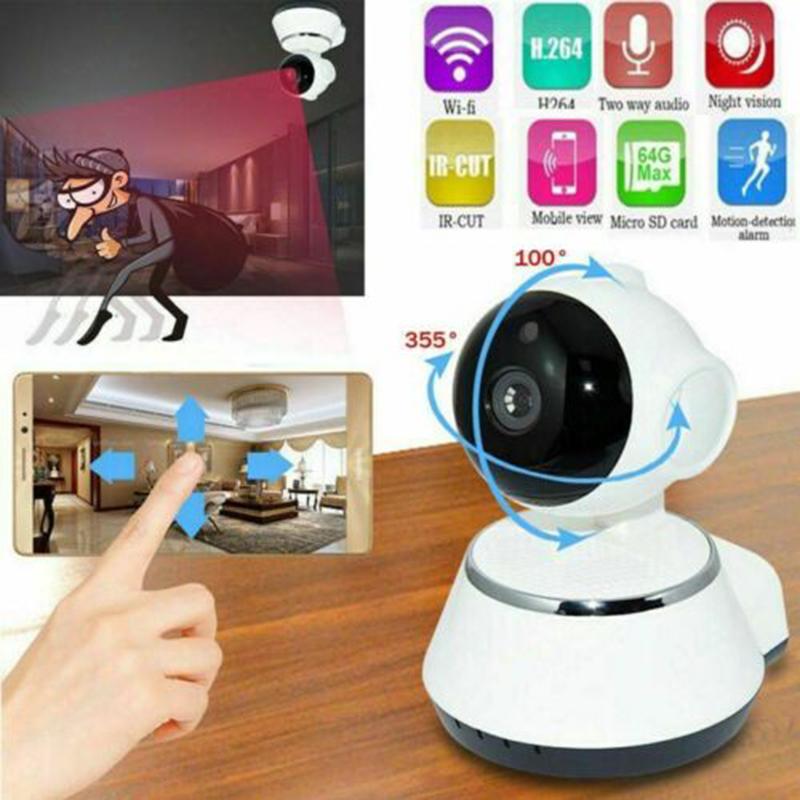 Wireless 720P HD V380 WIFI Security IP Camera IRs Night Home Webcam Baby Monitor Surveillance QJY99 Cameras
Wireless 720P HD V380 WIFI Security IP Camera IRs Night Home Webcam Baby Monitor Surveillance QJY99 Cameras