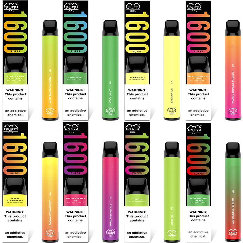 mix flavors Puff Bars Disposable Vape Puffs XXL e cigarette Vapes Pen 1600 vapor wholesale Australia 1000mAh
mix flavors Puff Bars Disposable Vape Puffs XXL e cigarette Vapes Pen 1600 vapor wholesale Australia 1000mAh