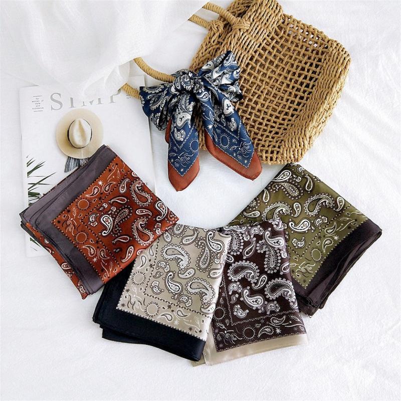 Scarves Women Scarf 70*70cm Fashion Satin Hair Handkerchief Printed Female Square Head Bandana Neck Muffler Hijab Lady Girl, Blue;gray
Scarves Women Scarf 70*70cm Fashion Satin Hair Handkerchief Printed Female Square Head Bandana Neck Muffler Hijab Lady Girl, Blue;gray