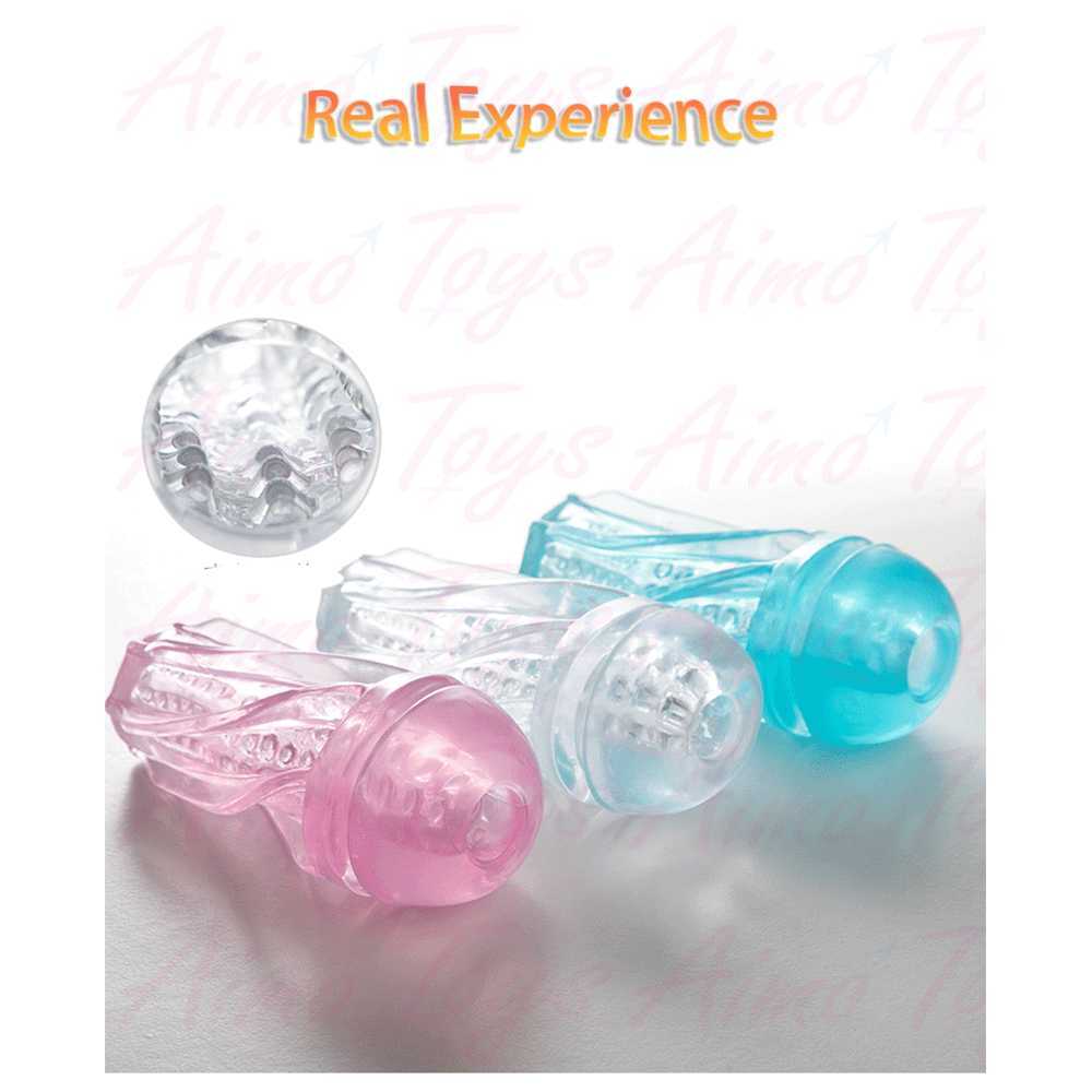 Male Masturbator Cup Soft Jell Pussy Sex Toys Transparent Vagina Adult Endurance Exercise Sex Products Vacuum Pocket Cup for Men P0814