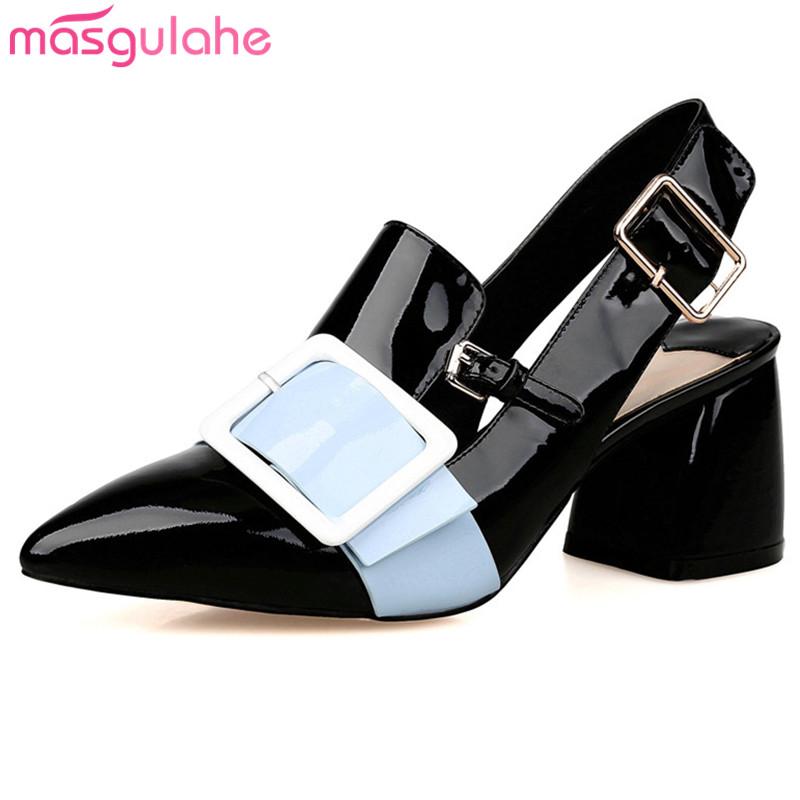 Masgulahe 2021 Shoes Woman Pointed Toe Buckle Pumps Women Genuine Leather High Heels Dress, Black
Masgulahe 2021 Shoes Woman Pointed Toe Buckle Pumps Women Genuine Leather High Heels Dress, Black