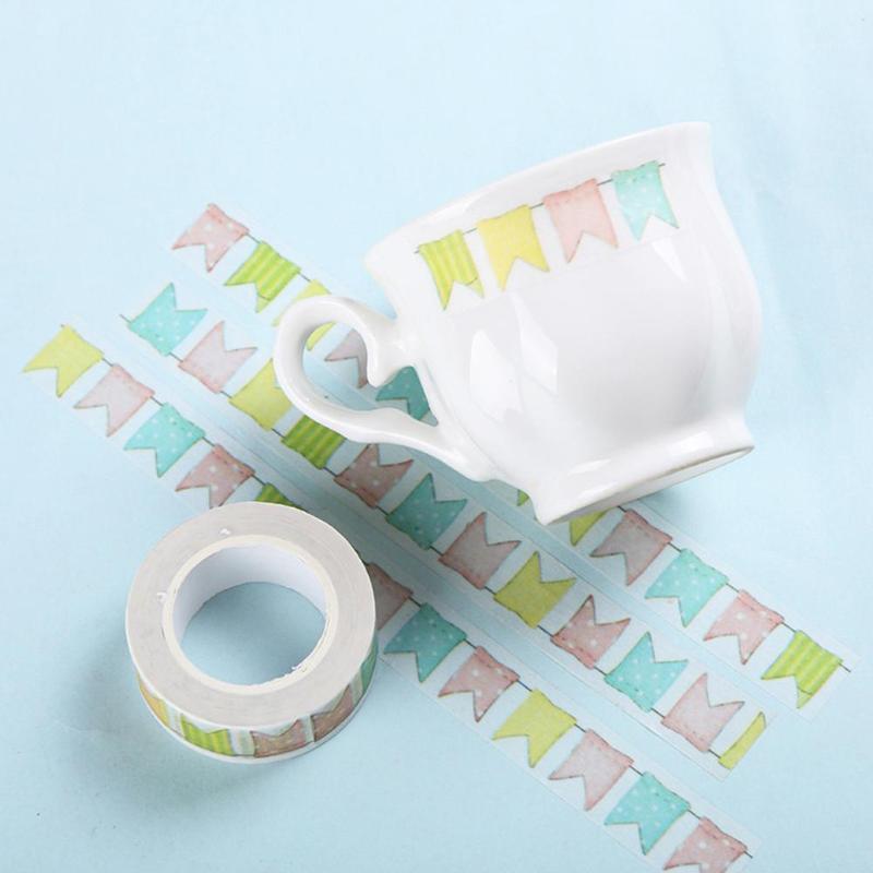 Gift Wrap 3Pcs Colored Flag Bunting Paper Tape DIY Decorative Material Scrapbooking Masking Stickers Stationery Decoration
Gift Wrap 3Pcs Colored Flag Bunting Paper Tape DIY Decorative Material Scrapbooking Masking Stickers Stationery Decoration