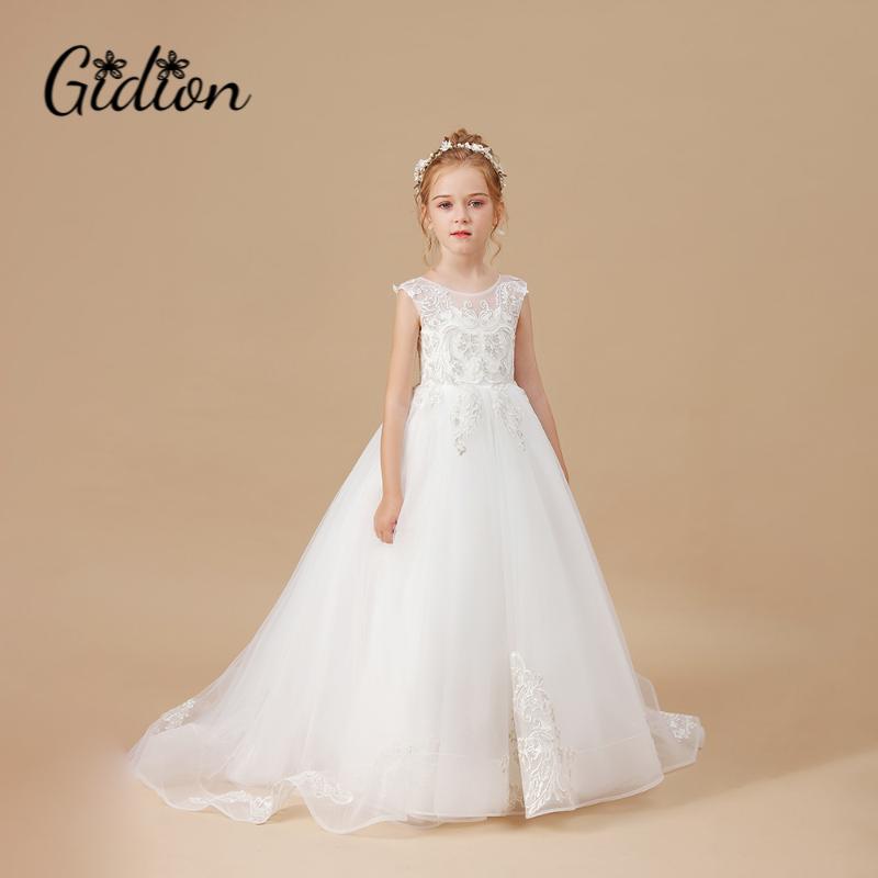 Girl's Dresses Elegant Flower Girls Dress Wedding Party Princess Kids Clothes Lace Birthday Children's Vestidos For 2-14T, White
Girl's Dresses Elegant Flower Girls Dress Wedding Party Princess Kids Clothes Lace Birthday Children's Vestidos For 2-14T, White