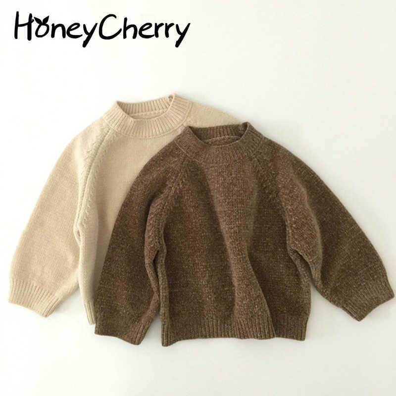 Spring and Autumn bottoming shirt solid color round neck brown pullover sweater girls sweater baby boy sweater 210701, Beige
Spring and Autumn bottoming shirt solid color round neck brown pullover sweater girls sweater baby boy sweater 210701, Beige