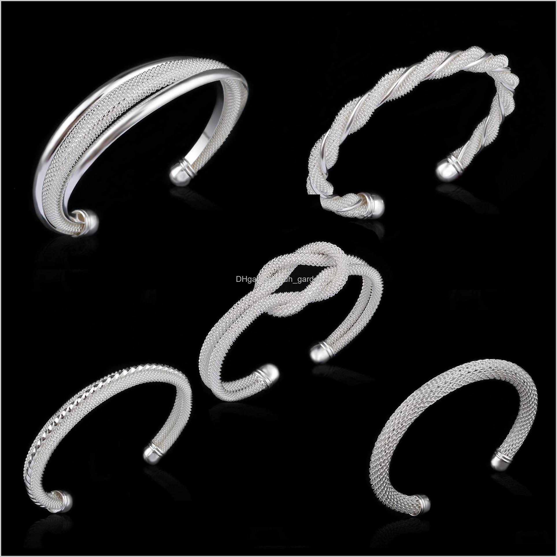 Drop Delivery 2021 Infinity Bracelets 925 Sterling Sier Fashion Charms Bangle Bracelet Retro Vintage Mixed Styles Jewelry For Women Christmas
Drop Delivery 2021 Infinity Bracelets 925 Sterling Sier Fashion Charms Bangle Bracelet Retro Vintage Mixed Styles Jewelry For Women Christmas