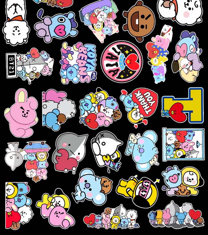 Update Cute Skateboard Sticker Cartoon Animal Graffiti Stickers Auto Phone Suitcase Car Refrigerator Helmet Lage Waterproof Decals