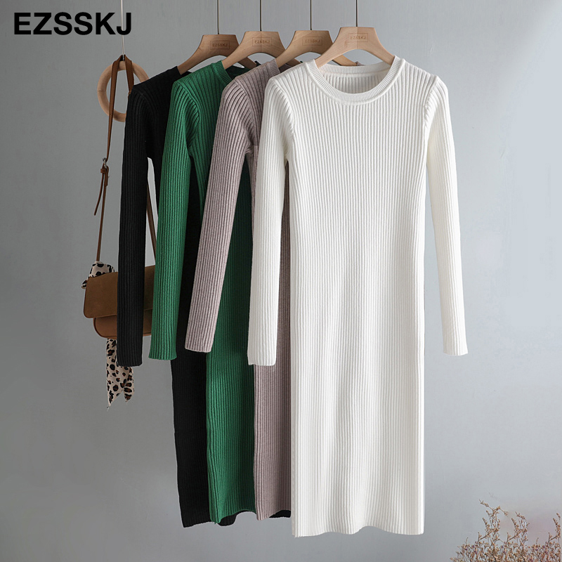 2021elegant autumn winter basic maix sweater dress women solid bodycon thick dress female jumper o-neck slim knit dress long sleeve, Black;gray
2021elegant autumn winter basic maix sweater dress women solid bodycon thick dress female jumper o-neck slim knit dress long sleeve, Black;gray