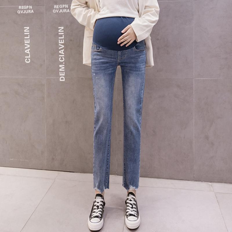 Maternity Bottoms Pregnant Women's Cigarette Tube Jeans Autumn And Winter Loose Women Tide Mothers Ripped Thin Pants, Black
Maternity Bottoms Pregnant Women's Cigarette Tube Jeans Autumn And Winter Loose Women Tide Mothers Ripped Thin Pants, Black