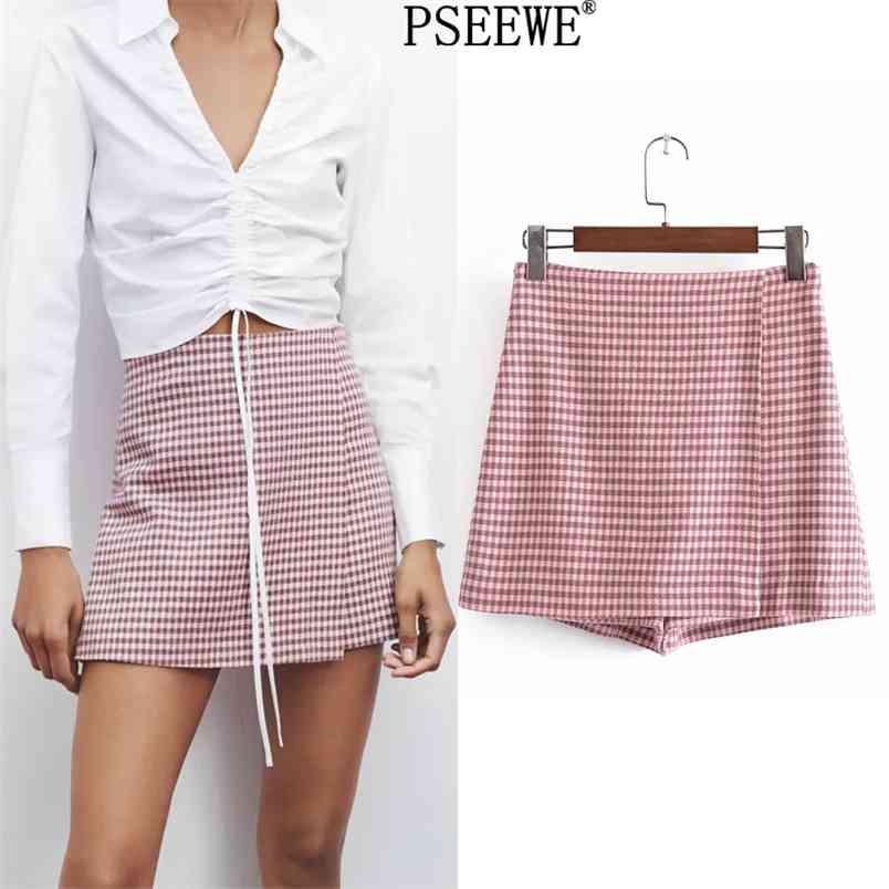 Pink Houndstooth Women's Skort Summer Fashion High Waist Short Skirts Woman Vintage Plaid Side Zip Wide Shorts 210519
Pink Houndstooth Women's Skort Summer Fashion High Waist Short Skirts Woman Vintage Plaid Side Zip Wide Shorts 210519