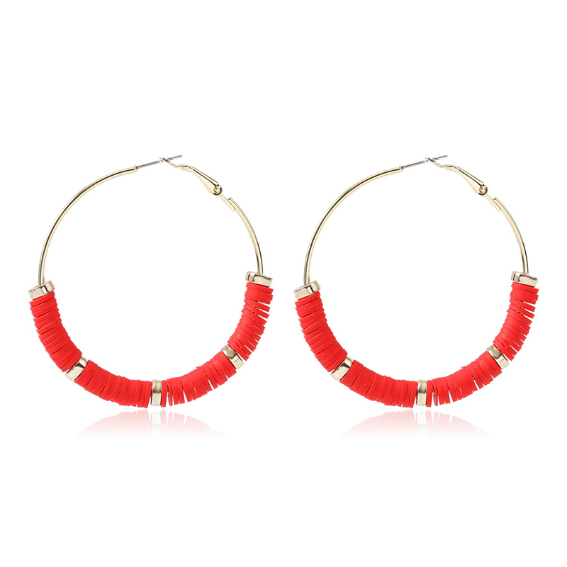 Bohemian Flat Round Polymer Clay Loose Spacer Beads Women Circle Hoop Earrings Statement Jewelry Gift Accessories
Bohemian Flat Round Polymer Clay Loose Spacer Beads Women Circle Hoop Earrings Statement Jewelry Gift Accessories