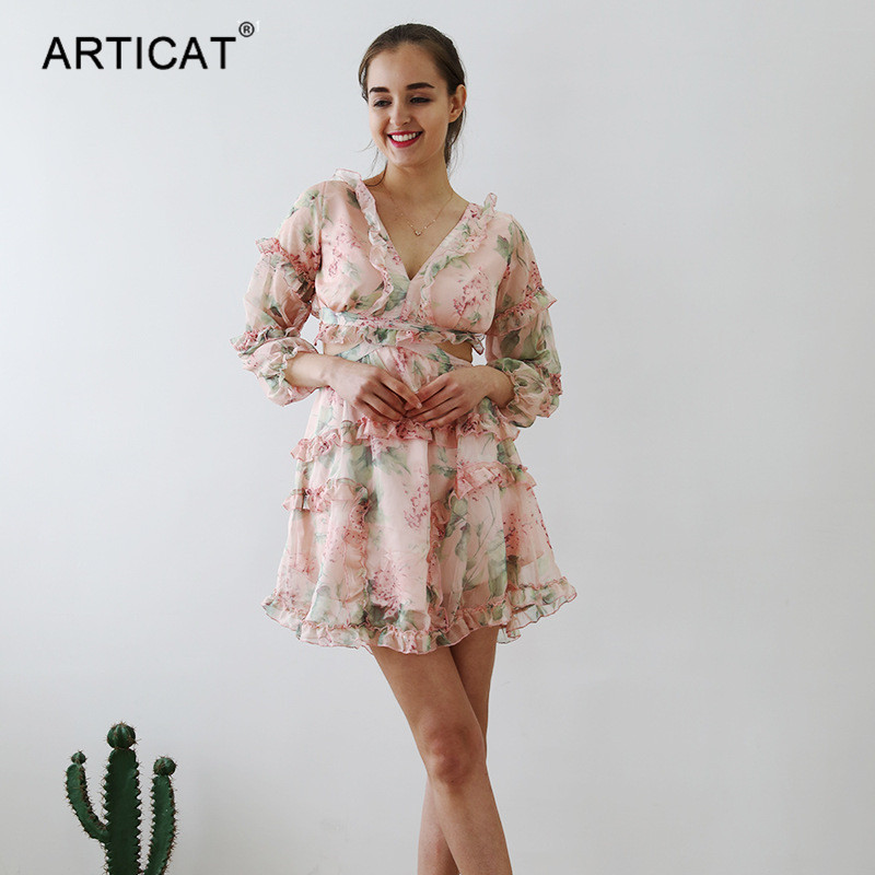 summer chiffon floral ruffle mini dress women long lantern sleeve lace up hollow out dresses ladies v-neck beach dresshigh quality, Black;gray
summer chiffon floral ruffle mini dress women long lantern sleeve lace up hollow out dresses ladies v-neck beach dresshigh quality, Black;gray