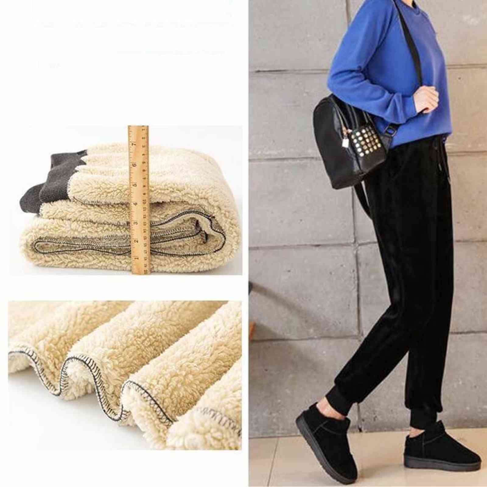 BEFORW Autumn Winter Harem Warm Pant's Thick Velvet Casual Loose Causal Trousers MXL 211124Z