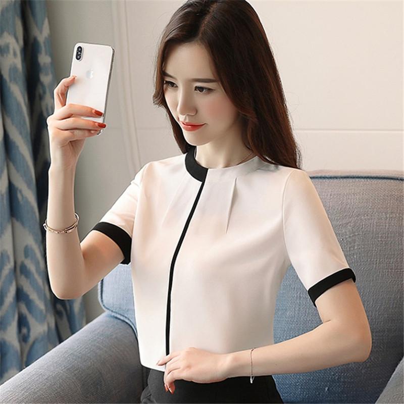 Fashion White Chiffon Blouse Female Elegant Short Sleeve Splice Shirts Casual Loose Ladies Tops Blouses 2021 Summer Top Women, Red
Fashion White Chiffon Blouse Female Elegant Short Sleeve Splice Shirts Casual Loose Ladies Tops Blouses 2021 Summer Top Women, Red
