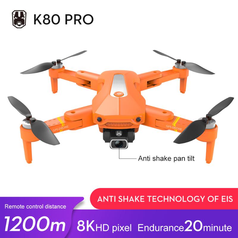 Drones K80 PRO GPS Drone 4k 8K Dual Camera Professional Aerial Pography Brushless Motor Foldable Quadcopter RC Distance 1.2km
Drones K80 PRO GPS Drone 4k 8K Dual Camera Professional Aerial Pography Brushless Motor Foldable Quadcopter RC Distance 1.2km